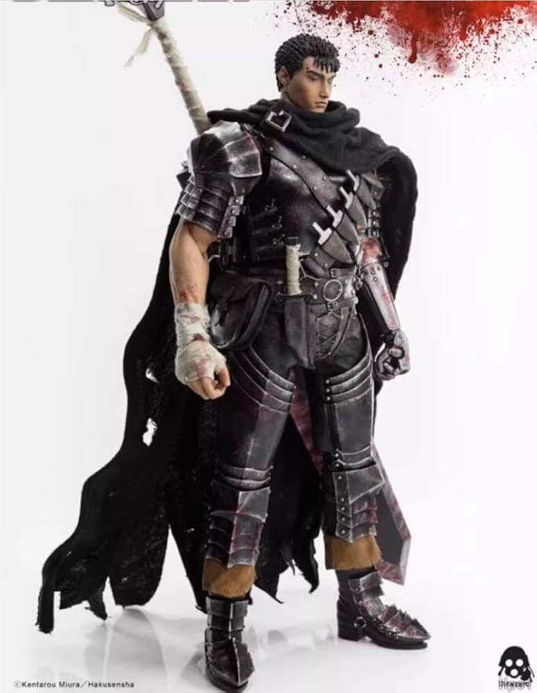 外箱あり ベルセルク threezero ガッツ　フィギュア。 Amazon | 「AC」ThreeZero 1/6 ベルセルク 男性 黒剣士 ガッツ